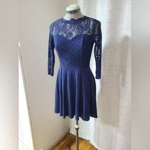 Navy blue short dress